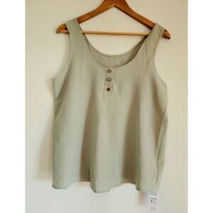 Cupshe Women's Sleeveless T-Shirt Tops Tank Top Summer Size M Light Green